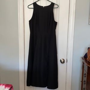 Calf length fully lined banana republic black dress